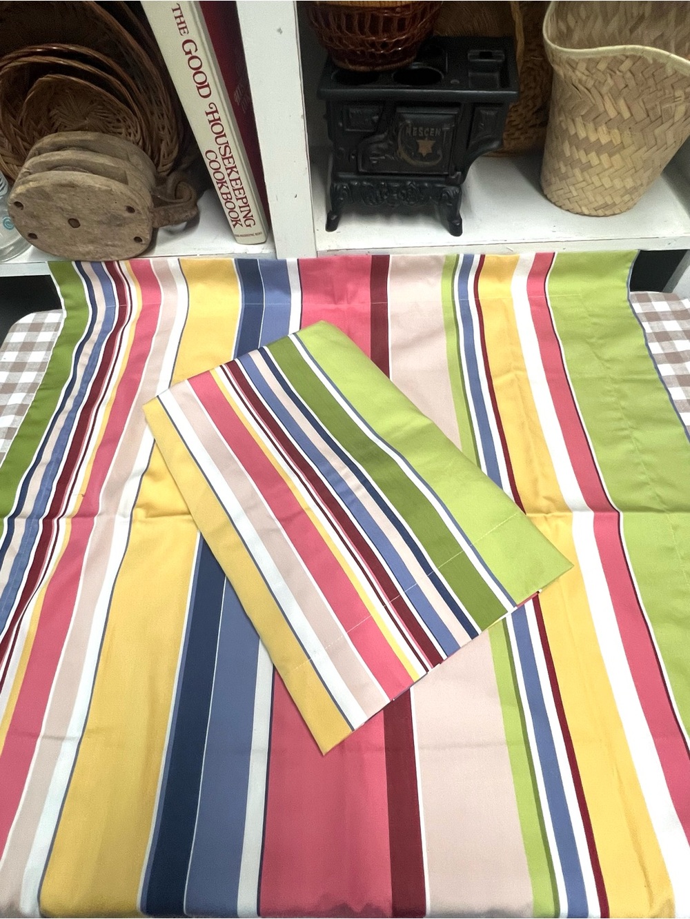 Pottery Barn euro shams stripe decor pillow